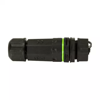 LOGILINK Conector SC simplex de fibra óptica para exterior con prensaestopas y tapa antipolvo