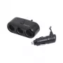 LogiLink PA0038 Divisor cargador de coche de 3 puertos con conexión USB – distribuidor de corriente 12V/5V para toma de mechero, negro