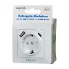 LOGILINK PA0253 Toma de pared con 1 toma Schuko, 1 puerto de carga USB-A y 1 USB-C, 3,1 A, blanco