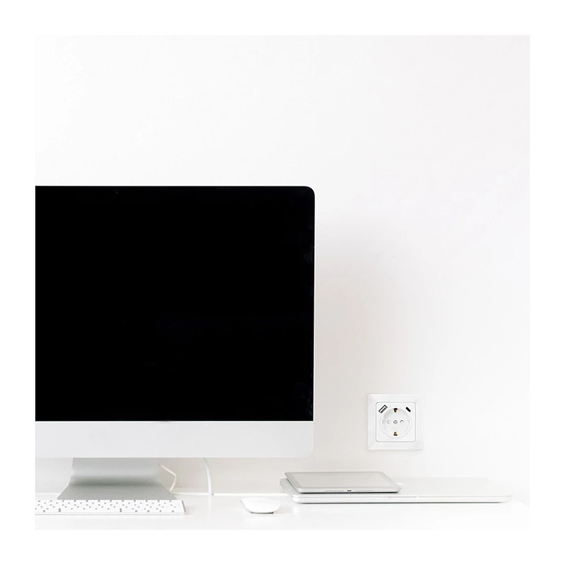 LOGILINK PA0253 Toma de pared con 1 toma Schuko, 1 puerto de carga USB-A y 1 USB-C, 3,1 A, blanco