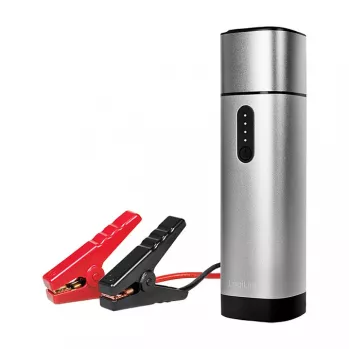 Logilink PA0266 arrancador y batería externa, 10000 mAh, 12V/400A pico, USB-C PD, linterna LED