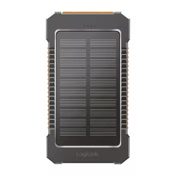 Batería externa solar LogiLink PA0321 6000 mAh con USB-C, IP65, negra