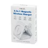 LOGILINK PA0344 cargador magnético 3 en 1 para dispositivos Apple, blanco, plegable, MagSafe, 15W