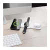 LOGILINK PA0344 cargador magnético 3 en 1 para dispositivos Apple, blanco, plegable, MagSafe, 15W
