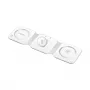 LOGILINK PA0344 cargador magnético 3 en 1 para dispositivos Apple, blanco, plegable, MagSafe, 15W