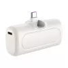LogiLink PA0349W batería externa móvil, 5000 mAh, LiPo, conector USB-C plegable integrado y puerto USB-C, blanco
