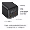 Logilink PA0350 batería externa móvil, 20.000 mAh, 65W PD y QC 3.0, negro