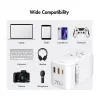 LOGILINK PA0357 Cargador de viaje USB-A/C, 70 W GaN, 4 puertos, 2x USB-A (QC), 2x USB-C (PD), slim, blanco