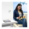 LOGILINK PA0357 Cargador de viaje USB-A/C, 70 W GaN, 4 puertos, 2x USB-A (QC), 2x USB-C (PD), slim, blanco