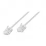 Logilink Cable de red Cat.6A U/UTP Slim High-Flex, Blanco, 7,5 m