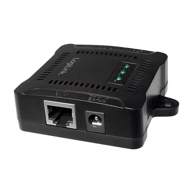 LogiLink POE005 Splitter PoE, 1 puerto Gigabit, 24W máx, salida DC 5/9/12V