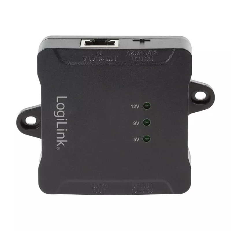 LogiLink POE005 Splitter PoE, 1 puerto Gigabit, 24W máx, salida DC 5/9/12V