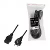 Cable de alimentación Logilink, CEE 7/7 a IEC C19, negro, 3 m