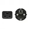 Cable de alimentación Logilink, CEE 7/7 a IEC C19, negro, 3 m