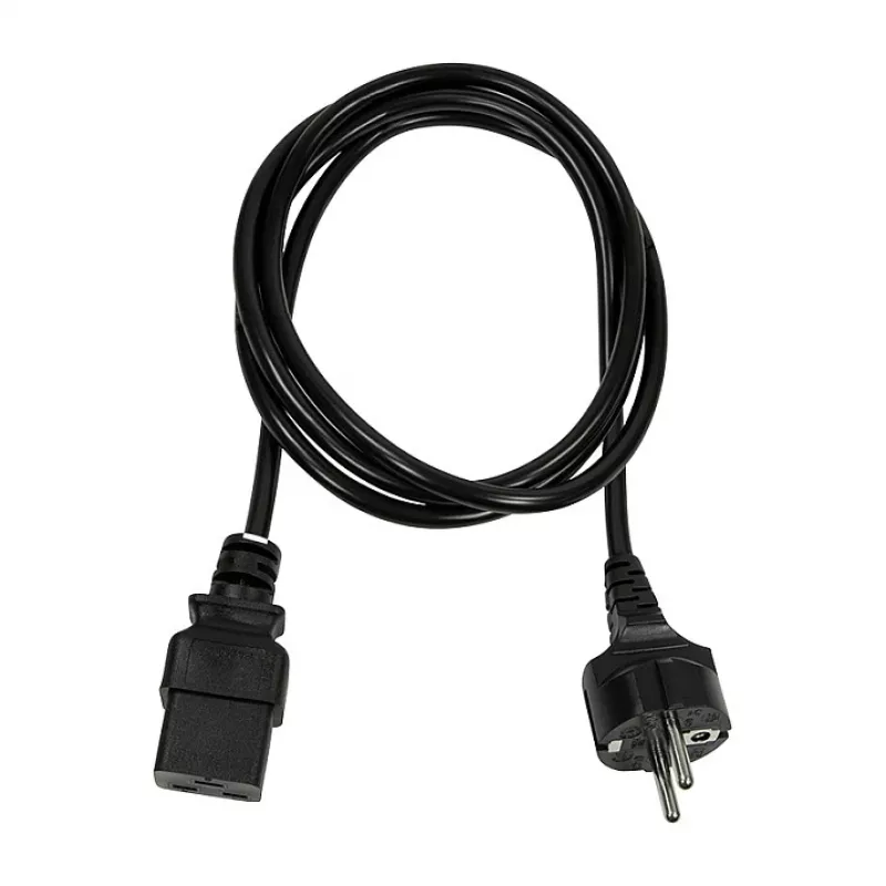 Cable de alimentación Logilink, CEE 7/7 a IEC C19, negro, 3 m
