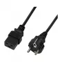 Cable de alimentación Logilink, CEE 7/7 a IEC C19, negro, 3 m