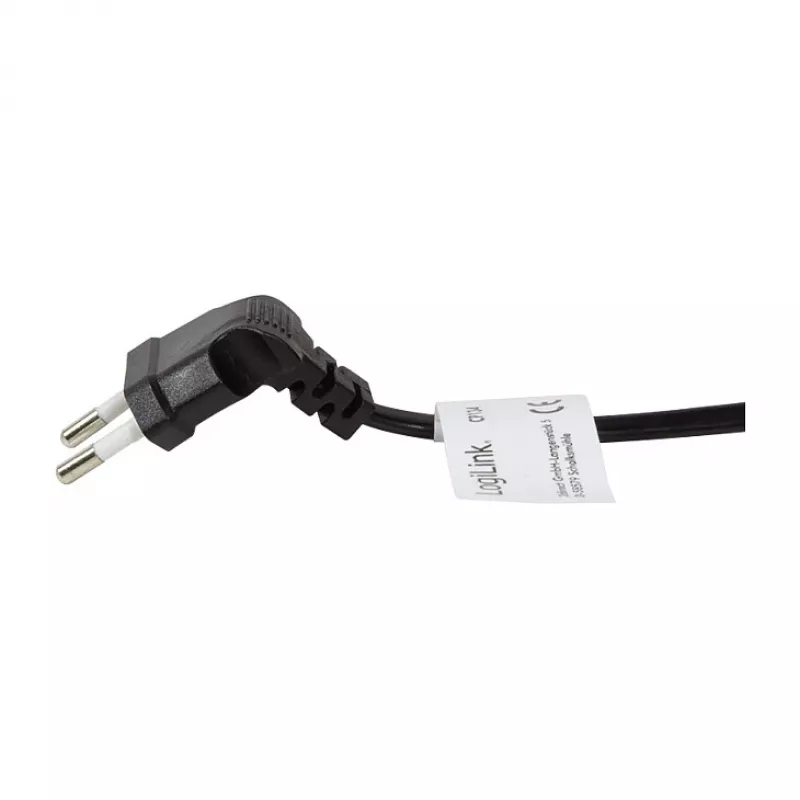LogiLink Cable de alimentación enchufe euro CEE 7/16 a IEC C7 0,75 m negro
