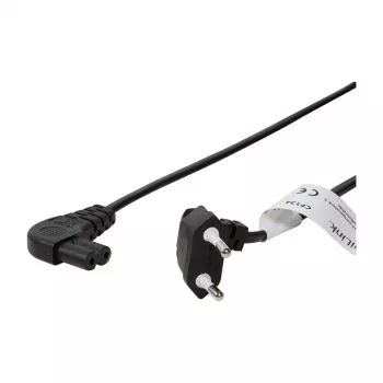 LogiLink Cable de alimentación enchufe euro CEE 7/16 a IEC C7 0,75 m negro