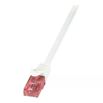 LogiLink PrimeLine Cat.6 U/UTP cable de red, cobre macizo, LSZH, blanco, 15m