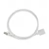 LogiLink Professional Cable de extensión de red Cat 6a S/FTP, conector RJ-45 macho a hembra, 1 m, blanco, LSZH, snagless