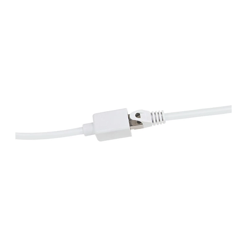 LogiLink Professional Cable de extensión de red Cat 6a S/FTP, conector RJ-45 macho a hembra, 1 m, blanco, LSZH, snagless