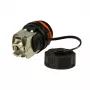 LogiLink Professional Cat.6A STP keystone jack RJ45, IP68 industrial para exteriores, sin herramientas, zamak, negro