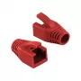 LogiLink Professional Funda protectora para conector modular RJ45 8 mm roja – 50 unidades