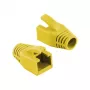 Logilink Funda protectora para conector modular RJ45 8mm amarilla – Funda antienganches de alivio de tensión (50 unidades)