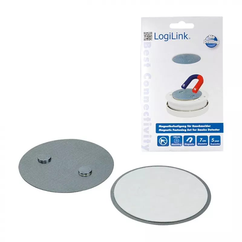 LogiLink SC0005 Set de montaje magnético para detector de humo
