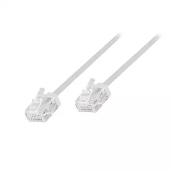 LogiLink Cable de red Slim High-Flex Cat.6A U/UTP, 0,5 m, Blanco, pack de 10 (CQ3021U)