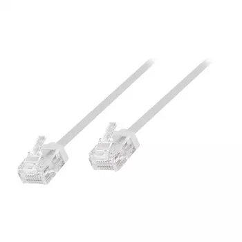LogiLink Cable de red Cat.6A U/UTP Slim High-Flex, blanco, 1 m