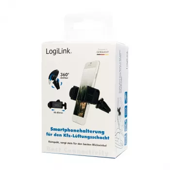 LogiLink soporte de ventilación para smartphone para coche, pequeño