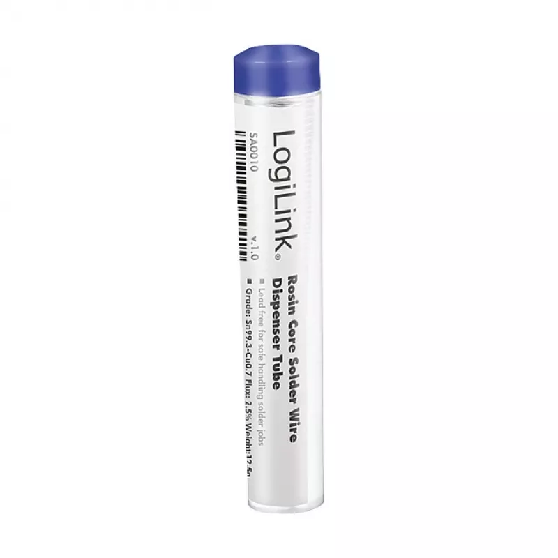 LogiLink hilo de soldadura, sin plomo, Sn99.3Cu0.7, 1 mm, 12,5 g caja dispensadora