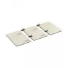 LogiLink tablero de mesa, dividido en 3 partes, 1200x600 mm, madera natural