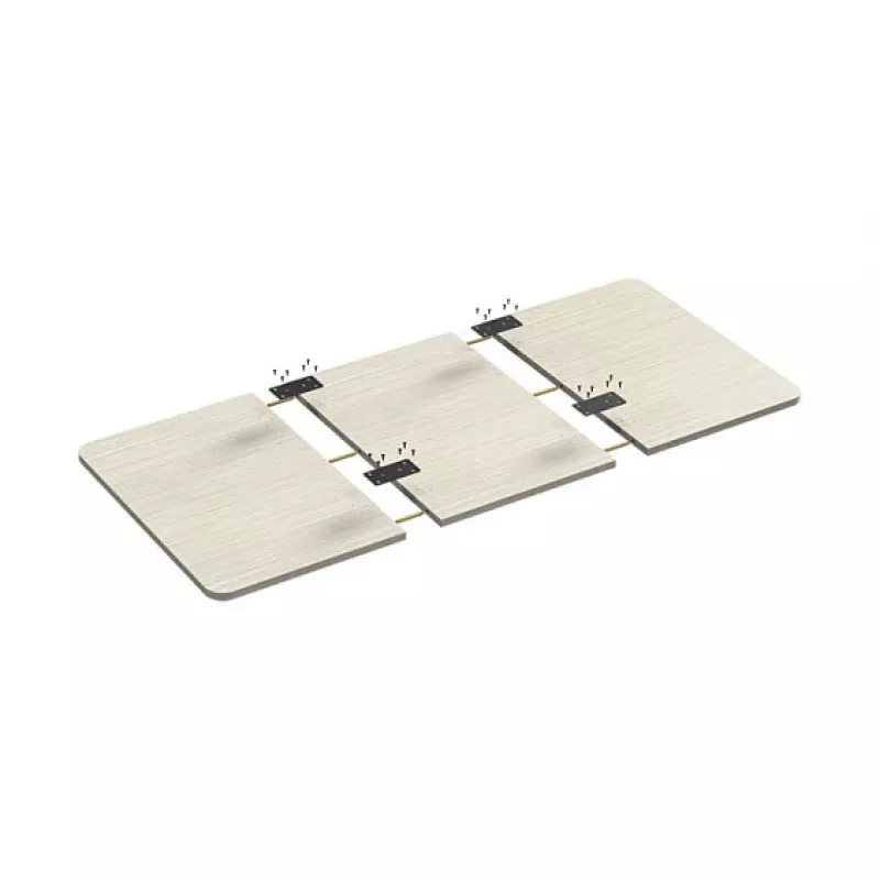 LogiLink tablero de mesa, dividido en 3 partes, 1200x600 mm, madera natural