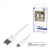 Logilink UA0199 cable Lightning, certificado MFI, USB-A a Lightning 8 pines, blanco, 1m (carga rápida y sincronización)
