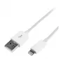 Logilink UA0199 cable Lightning, certificado MFI, USB-A a Lightning 8 pines, blanco, 1m (carga rápida y sincronización)