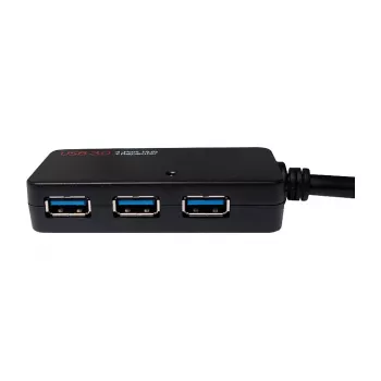 LOGILINK UA0262 cable de extensión activo USB 3.0, USB-A macho a 4x USB-A hembra, 10m, negro