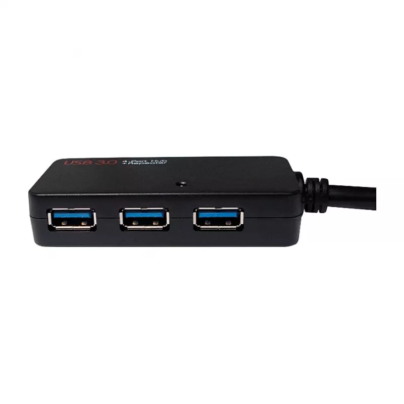 LOGILINK UA0262 cable de extensión activo USB 3.0, USB-A macho a 4x USB-A hembra, 10m, negro