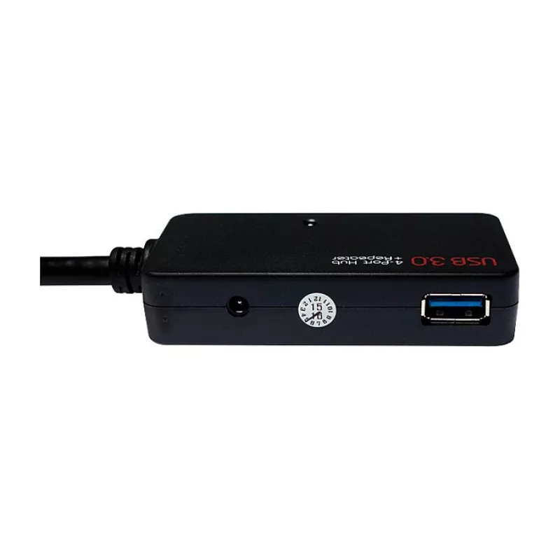 LOGILINK UA0262 cable de extensión activo USB 3.0, USB-A macho a 4x USB-A hembra, 10m, negro
