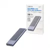 LogiLink UA0435 Caja para SSD USB 3.2 Gen 2x2, M.2 NVMe/SATA, USB-C, 20 Gbps, Gris