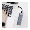 LogiLink UA0435 Caja para SSD USB 3.2 Gen 2x2, M.2 NVMe/SATA, USB-C, 20 Gbps, Gris