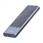 LogiLink UA0435 Caja para SSD USB 3.2 Gen 2x2, M.2 NVMe/SATA, USB-C, 20 Gbps, Gris