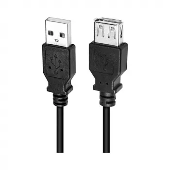 LogiLink CU0011B Cable alargador USB 2.0, conector macho USB-A a conector hembra USB-A, negro, 3 m