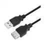 LogiLink CU0011B Cable alargador USB 2.0, conector macho USB-A a conector hembra USB-A, negro, 3 m