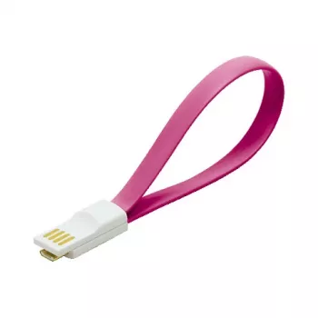 LogiLink cable de carga y datos magnético USB 2.0 - USB-A a Micro USB-B - 1m - rosa