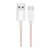 LogiLink cable USB 2.0 Type-C, A/M a C/M, 480 Mbps, 60W, nailon, rosa, 0,5 m