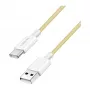 LogiLink Cable USB 2.0 Type-C, A/M a C/M, 480 Mbps, 60W, nailon, amarillo, 0,5 m