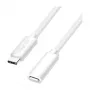 Logilink cable de extensión USB 2.0 USB-C (conector macho a conector hembra) – 100W PD, 480 Mbps, blanco, 2m