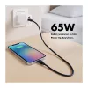 Logilink Cargador USB-A/C 65 W GaN, 1x USB-A (QC), 1x USB-C (PD), blanco